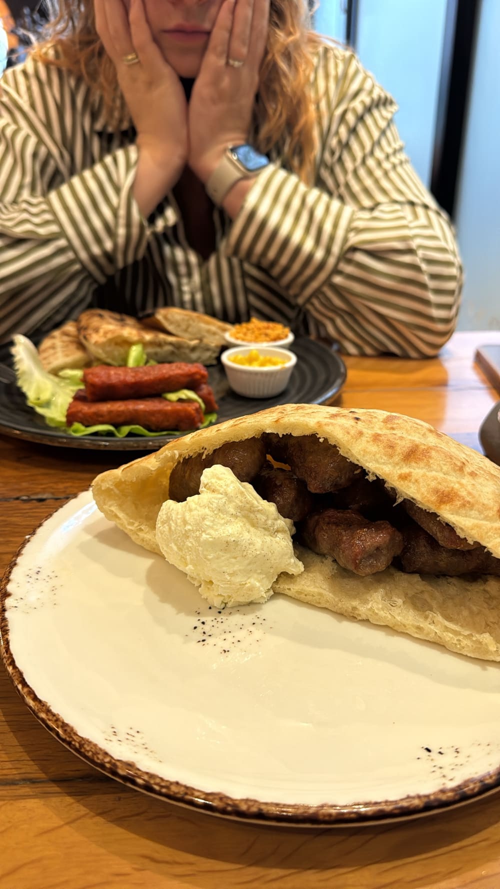 Ćevapi in lepinja with kajmak on Sunday, before I went to Danko’s