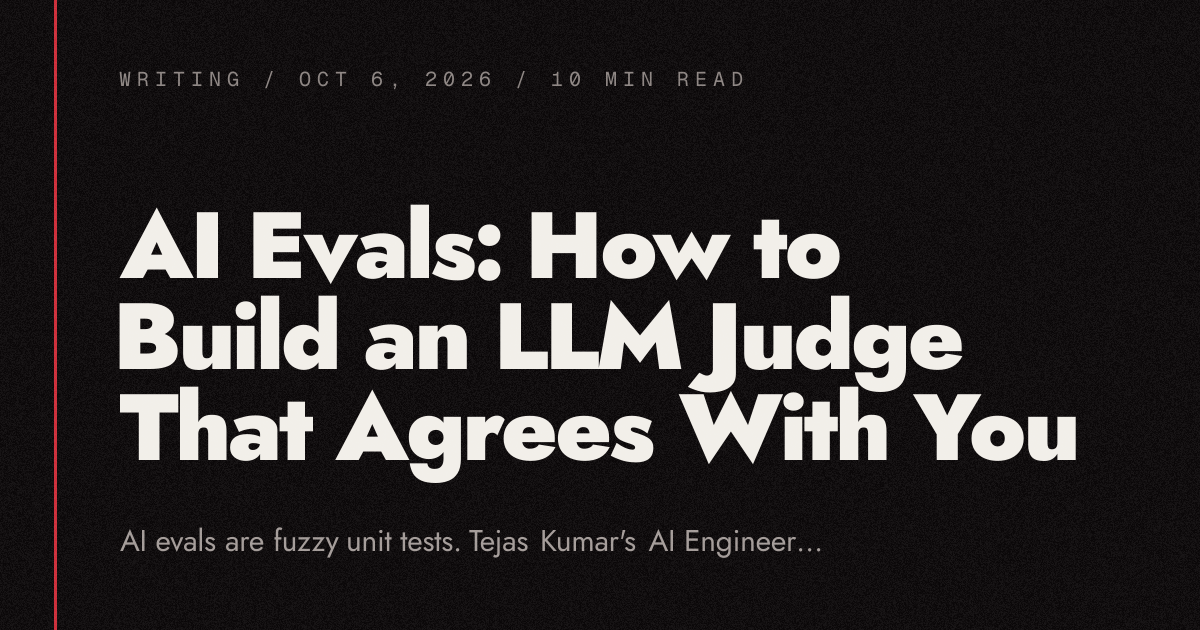 AI Evals: How to Build an LLM Judge That Agrees With You