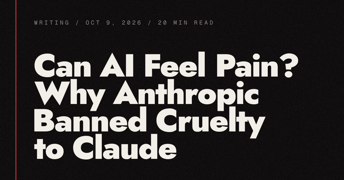 Can AI Feel Pain? Why Anthropic Banned Cruelty to Claude