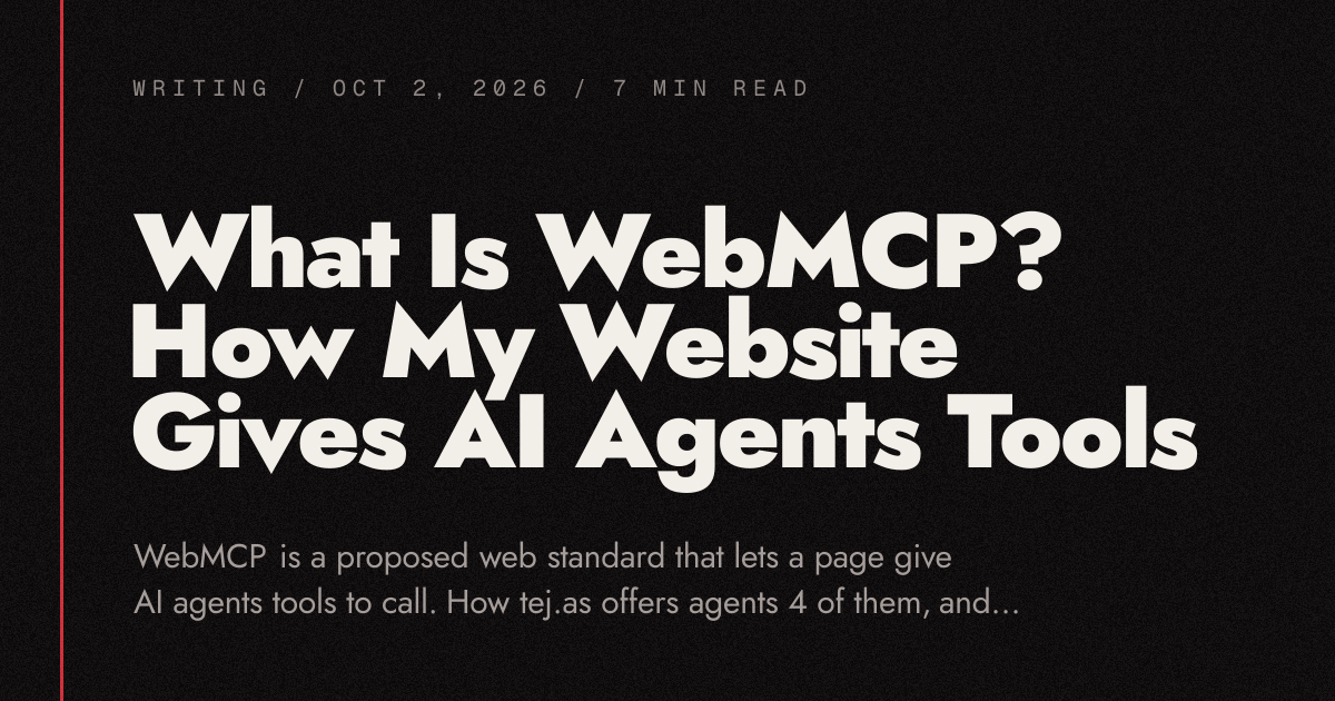 What Is WebMCP? How My Website Gives AI Agents Tools